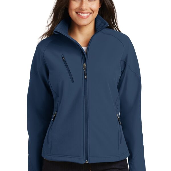 Ladies Textured Soft Shell Jacket Thumbnail