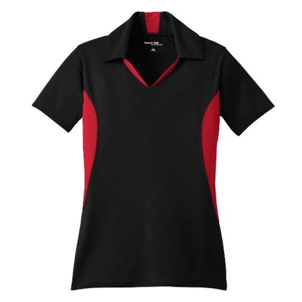 Ladies Side Blocked Micropique Sport Wick Polo Thumbnail
