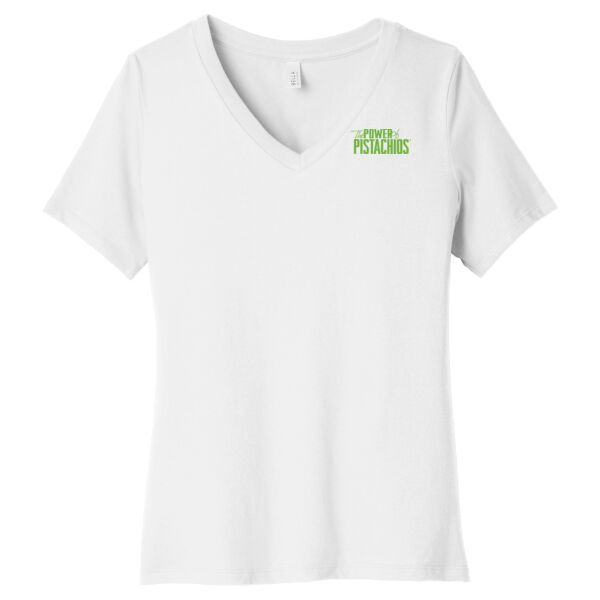 BELLA+CANVAS ® Women’s Relaxed Jersey Short Sleeve V-Neck Tee Thumbnail